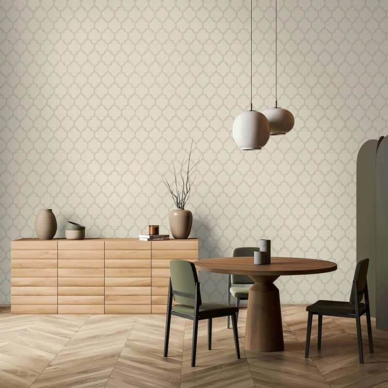 Vliestapete Ornamental Klassisch, Romantisch, Shabby Chic in Weiß Marburg (57144)