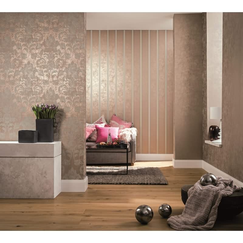 Vliestapete Streifen Klassisch in Beige Marburg (58638)