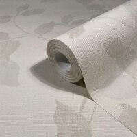 Vliestapete Bl&auml;tter Floral Natur, Klassisch in Beige...