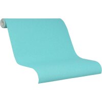 Vliestapete Struktur Uni Modern in T&uuml;rkis Novamur...