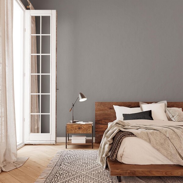 Vliestapete Uni Modern in Grau Novamur (81949)