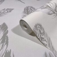 Vliestapete Grafisch Modern in Wei&szlig; Novamur (82110)