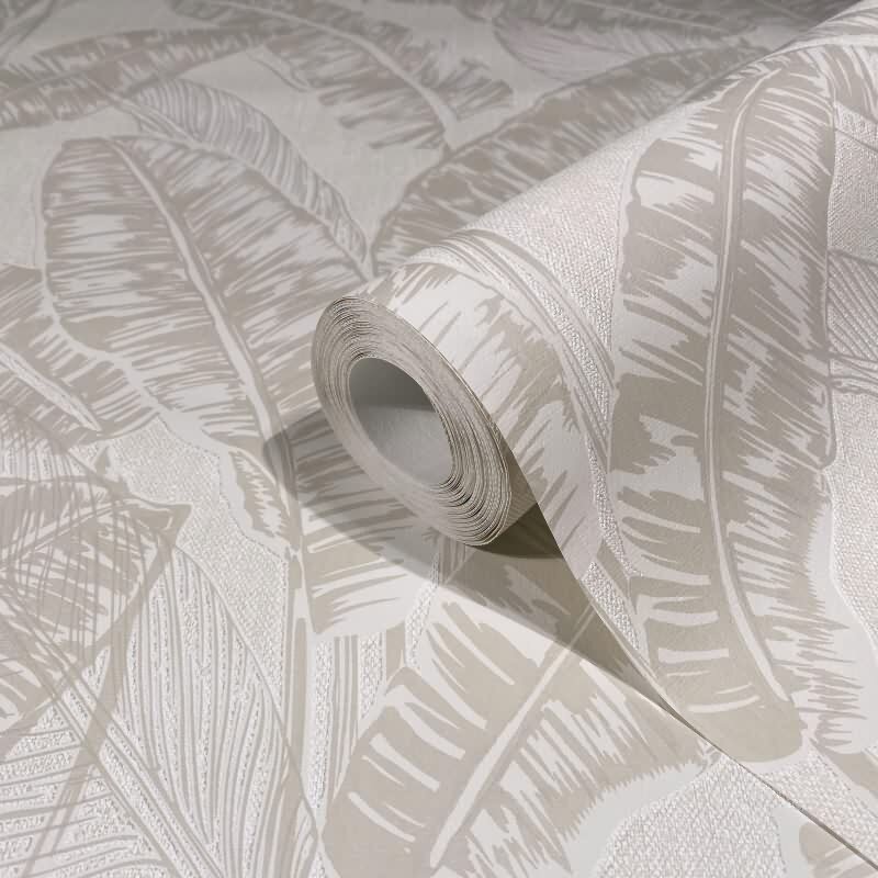 Vliestapete Floral Modern, Natur in Greige Novamur (82116)