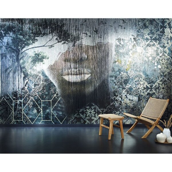 Digitaldruck-Tapete Grau, Silber Papis Loveday (33799)