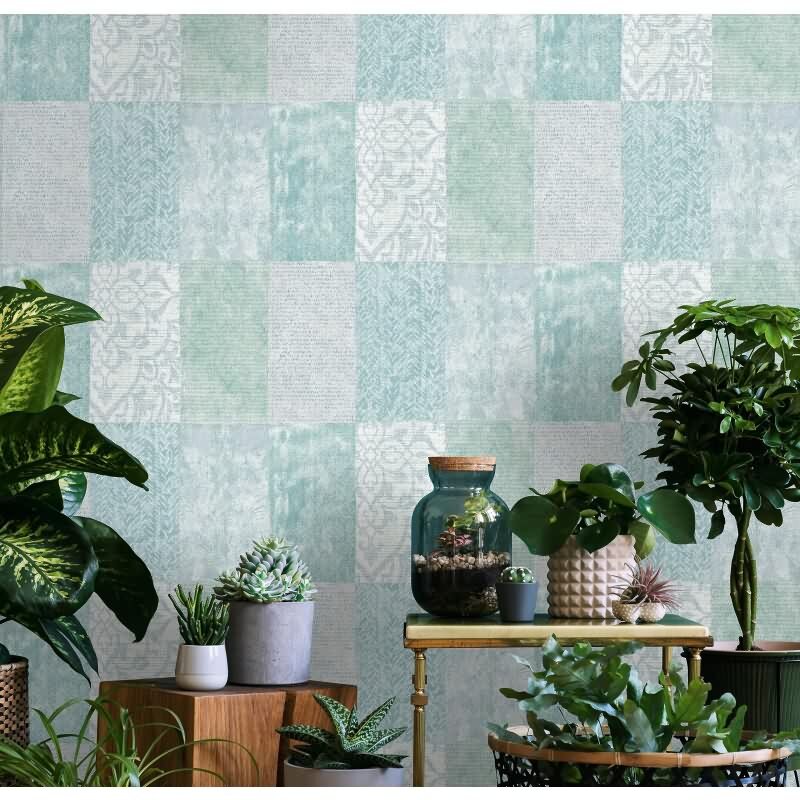 Vliestapete Grafisch Modern in Grün Novamur (82288)