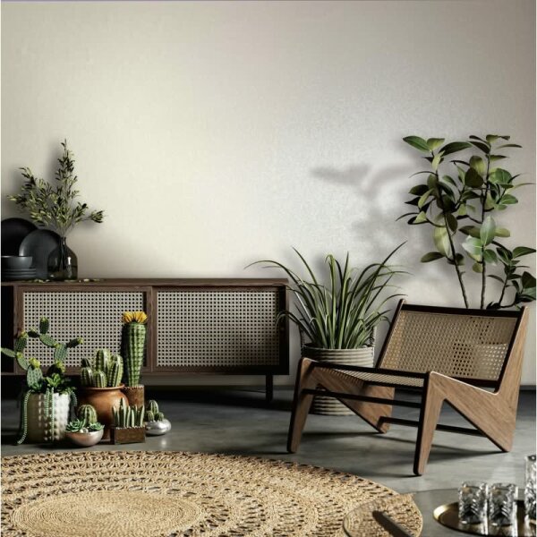 Vliestapete Glitzer Uni Modern, Klassisch, Opulent in Grau Beige Marburg (94208)