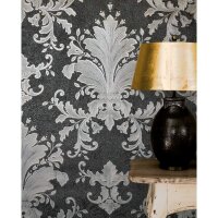 Vliestapete Ornament Struktur Modern, Opulent, Barock in...