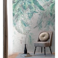 Fototapete Tropisches Bl&auml;tterdach Gr&uuml;n...