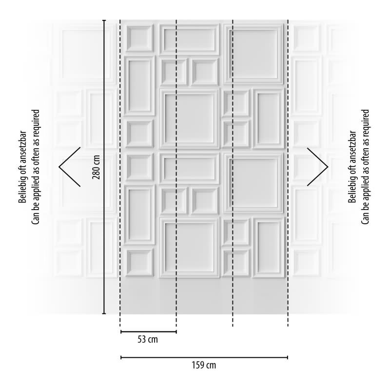 Fototapete Bücherregal Grau Beige - Illusionistische Regaloptik modern - livingwalls Vliestapete erweiterbar (398211)