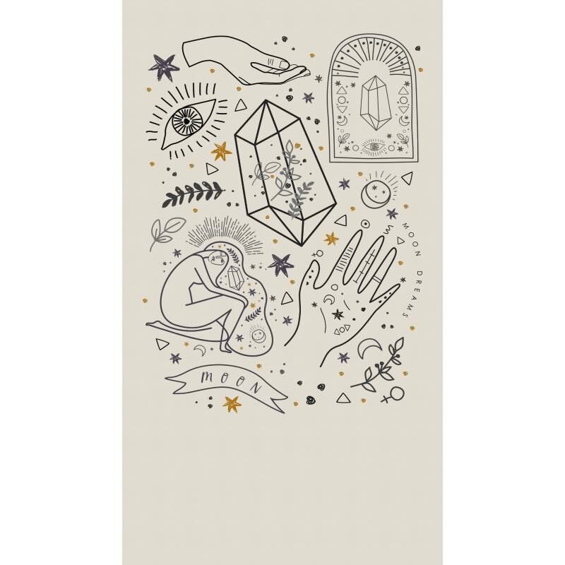 Fototapete Abstrakte Linie Beige Schwarz - Moderne Zeichnung auf Sandton - livingwalls Vliestapete erweiterbar (398231)