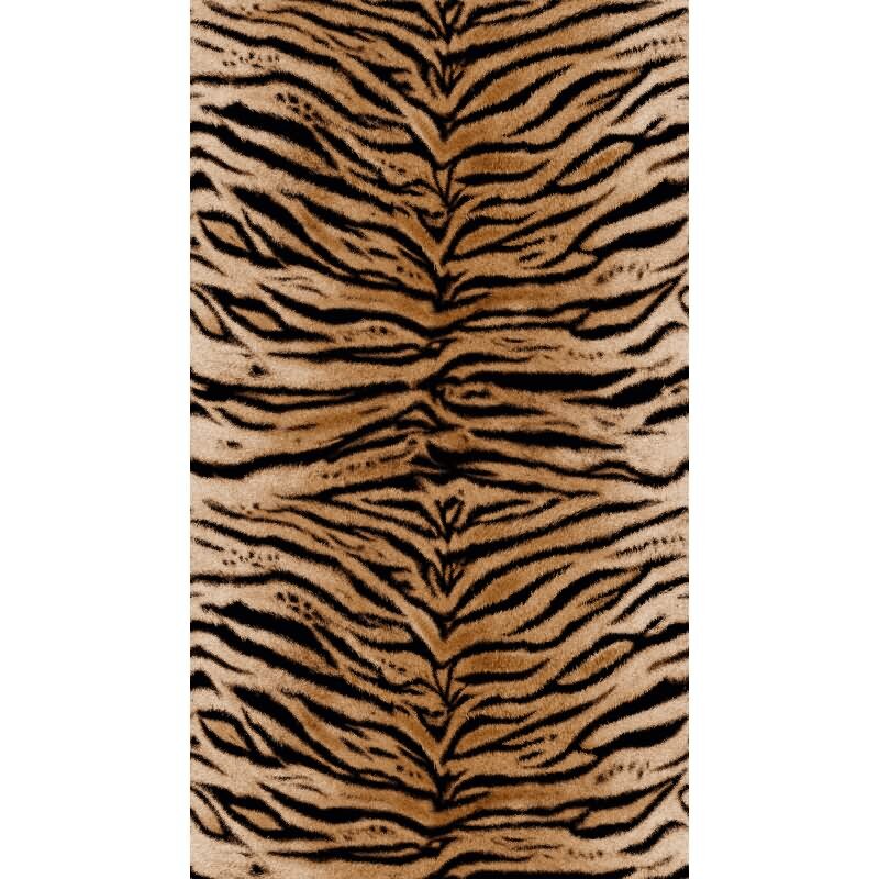 Fototapete Tigerfell Braun Schwarz - Animal-Print mit Wildoptik - livingwalls Vliestapete erweiterbar (398301)