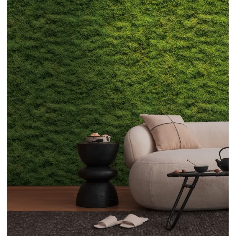 Fototapete Blätterwand Grün Natur - Dichtes Laub als lebendige Wandoptik - livingwalls Vliestapete erweiterbar (398391)