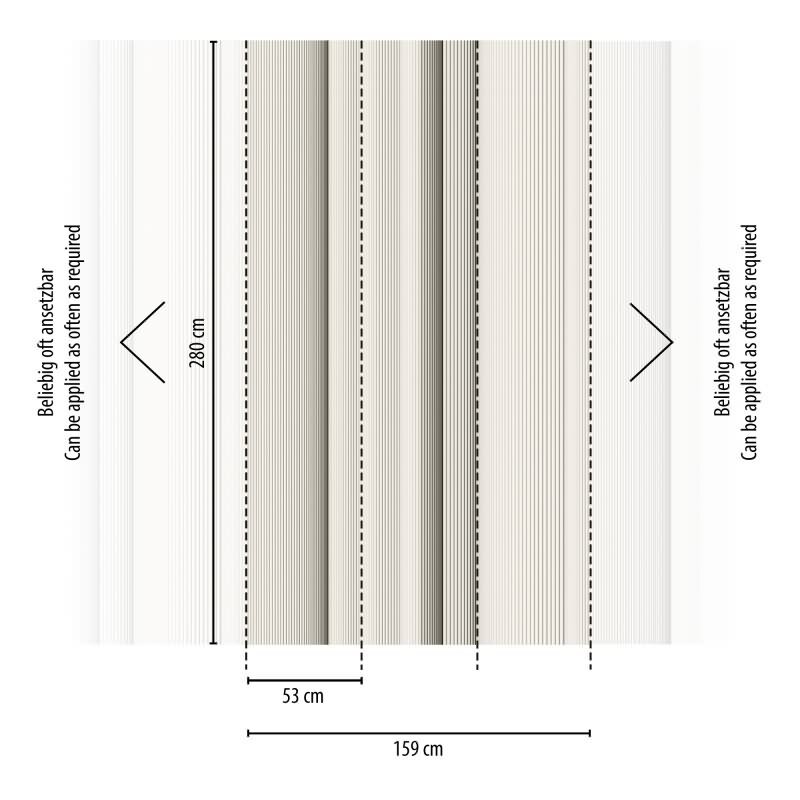 Fototapete Streifenmuster Beige Grau - Elegante Linienoptik modern - livingwalls Vliestapete erweiterbar (398411)