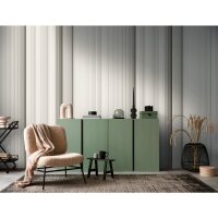 Fototapete Streifenmuster Beige Grau - Elegante...