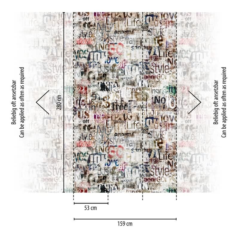 Fototapete Wimmelbild Comic Bunt - Detailreiche Szenen mit Witz - livingwalls Vliestapete erweiterbar (398481)