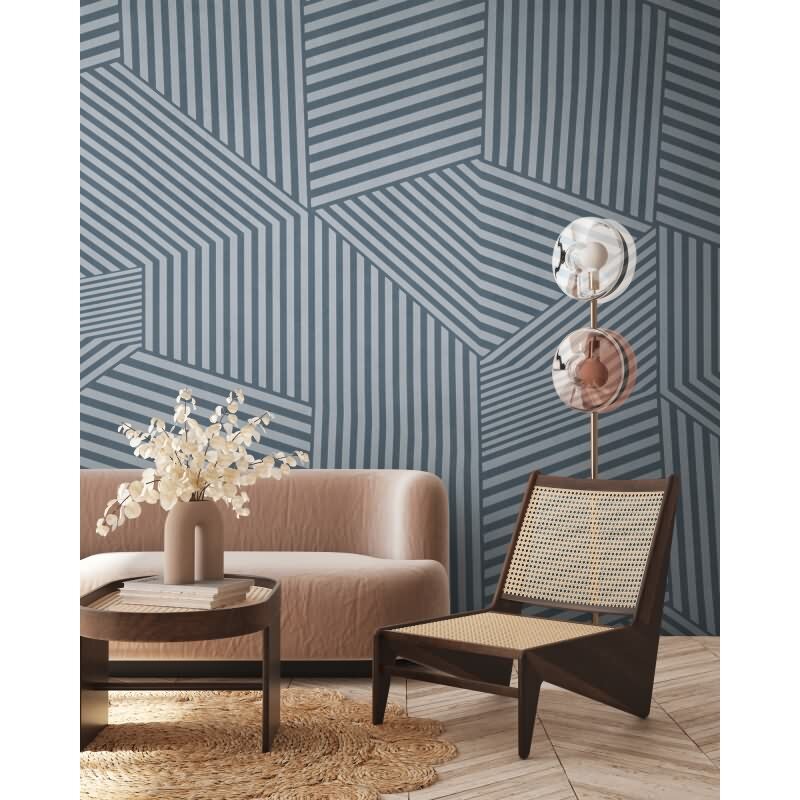 Fototapete Holzoptik Bretterstruktur Blau - Rustikales Wanddesign modern interpretiert - livingwalls Vliestapete (398921)