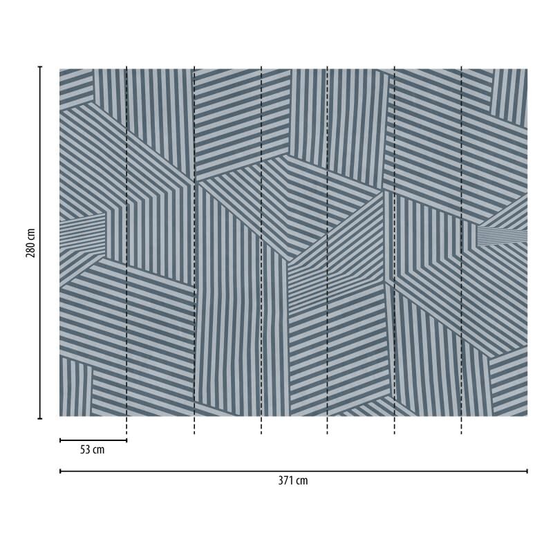 Fototapete Holzoptik Bretterstruktur Blau - Rustikales Wanddesign modern interpretiert - livingwalls Vliestapete (398921)