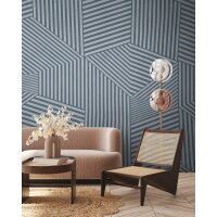 Fototapete Holzoptik Bretterstruktur Blau - Rustikales...