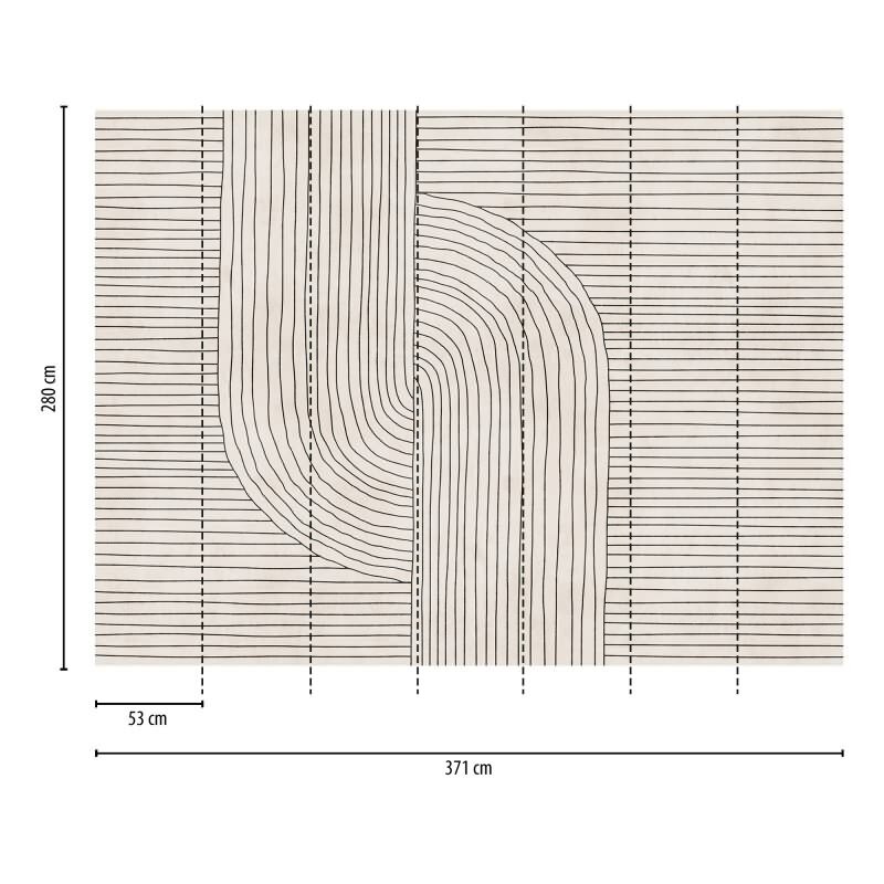 Fototapete Holzoptik Beige Struktur - Helle Bretteroptik im natürlichen Look - livingwalls Vliestapete (398941)