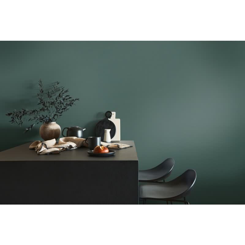 Unitapete Leinenoptik Dunkelpetrol - livingwalls Vliestapete matt - moderne Struktur-Tapete für stilvolle Raumgestaltung (390984)