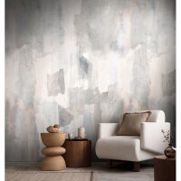 Aquarell livingwalls Vliestapete in Beige-Grau - Wandbild...