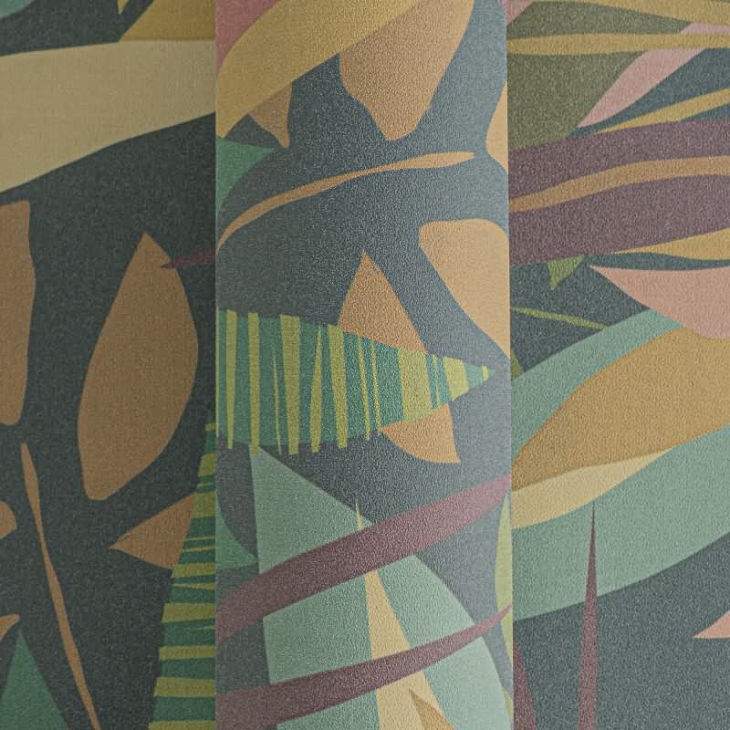 Tropische livingwalls Vliestapete Dschungel - Wandbild 280x159 cm - Intensive Farben mit exotischem Blätter-Mix (782091)