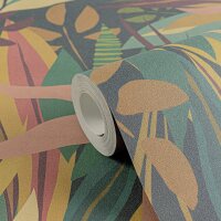 Tropische livingwalls Vliestapete Dschungel - Wandbild...