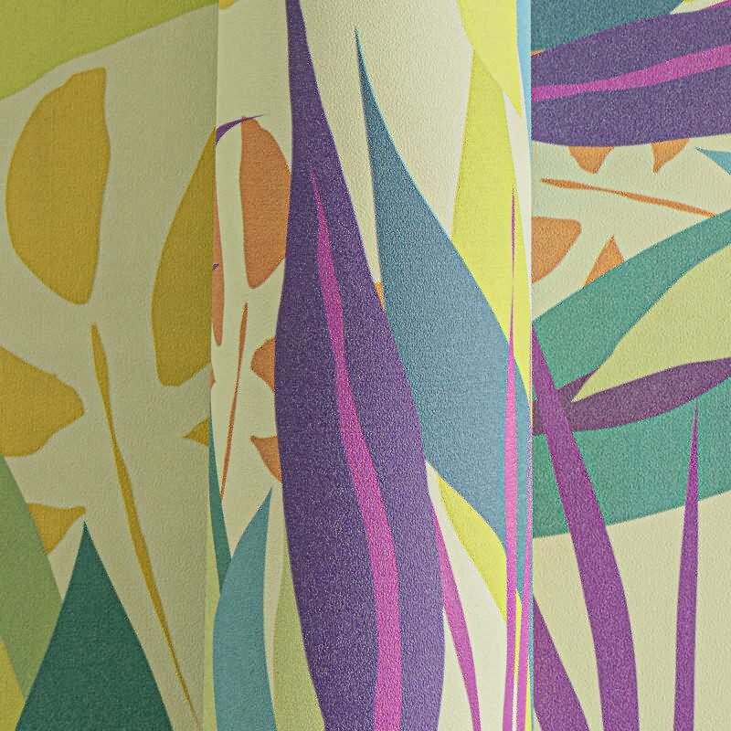 Tropische livingwalls Vliestapete Dschungel - Wandbild 280x159 cm - Helle Farben & exotische Blätter (782092)