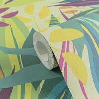 Tropische livingwalls Vliestapete Dschungel - Wandbild...