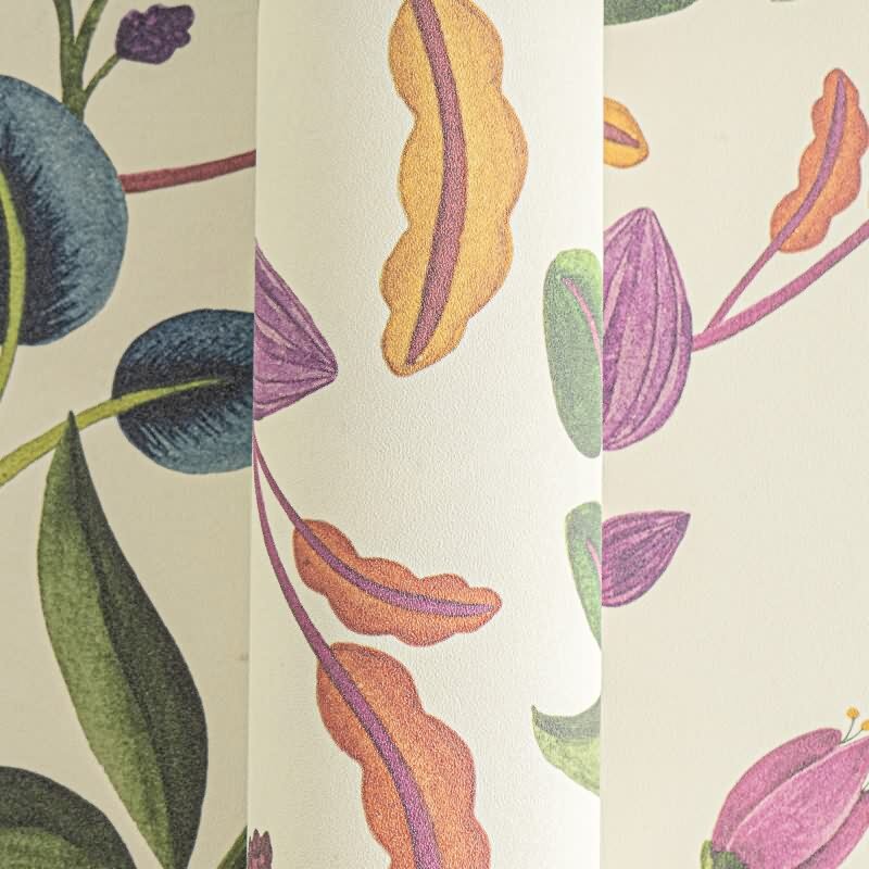 Verspielte livingwalls Vliestapete mit Blütenzweigen - florales Design auf hellem Grund (782111)