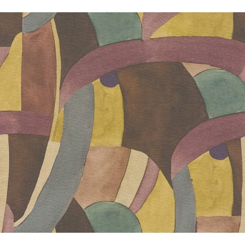 Abstrakte livingwalls Vliestapete in warmen Retrofarben - künstlerisches Design mit Struktur (782141)