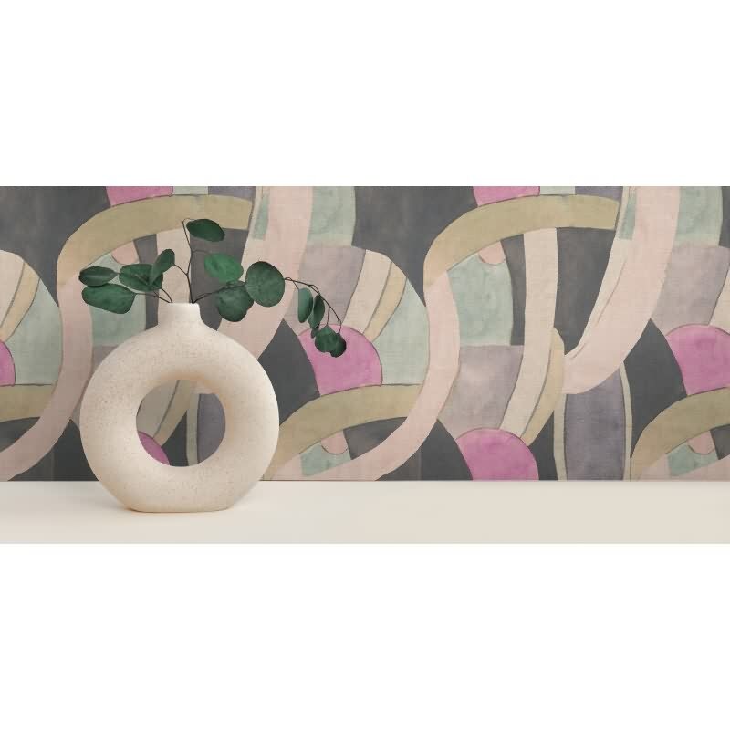 Abstrakte livingwalls Vliestapete in kühlen Pastelltönen - stilvolles Design mit künstlerischem Flair (782142)