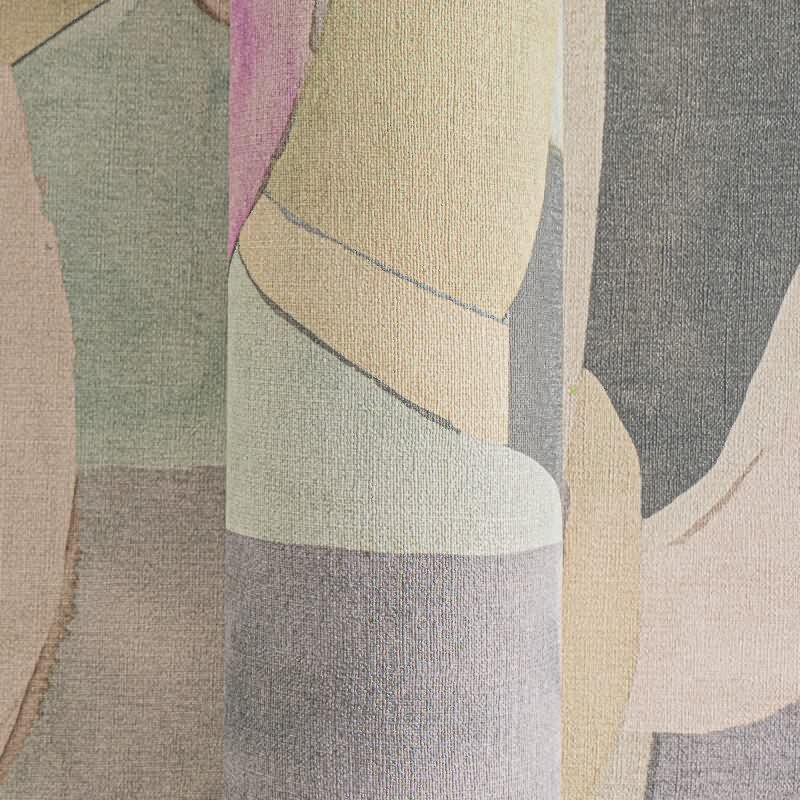 Abstrakte livingwalls Vliestapete in kühlen Pastelltönen - stilvolles Design mit künstlerischem Flair (782142)