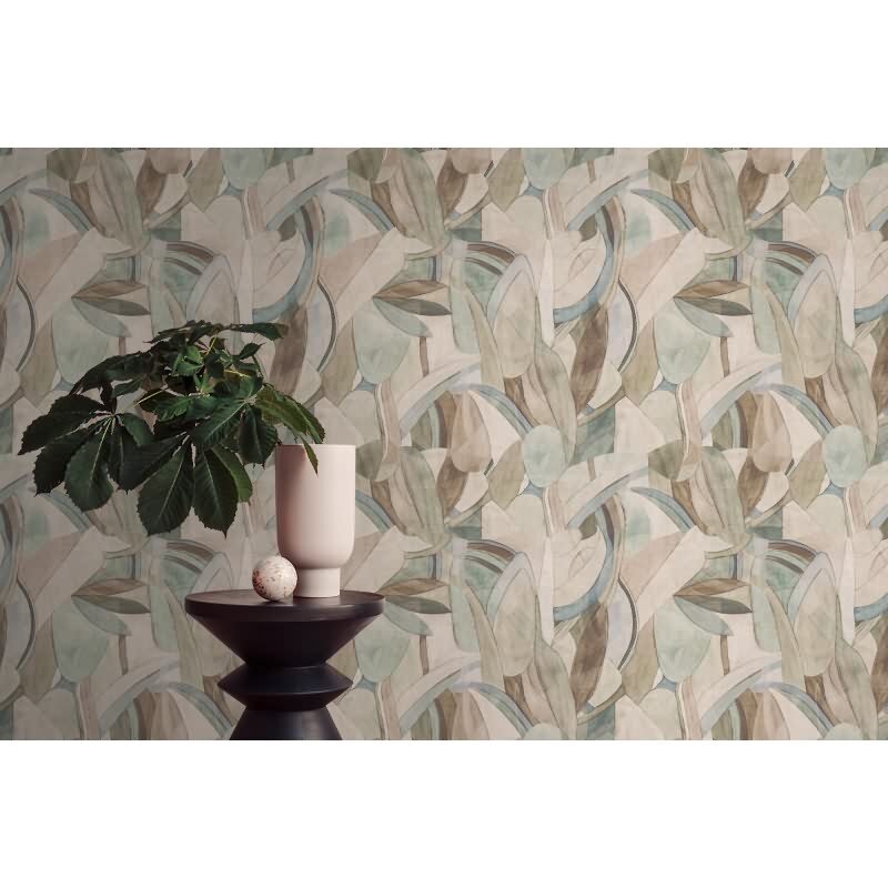 Abstrakte livingwalls Vliestapete in Naturfarben - dezentes Design für moderne Räume (782151)