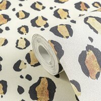 Vliestapete im Leo-Look - Wildes Design f&uuml;r...