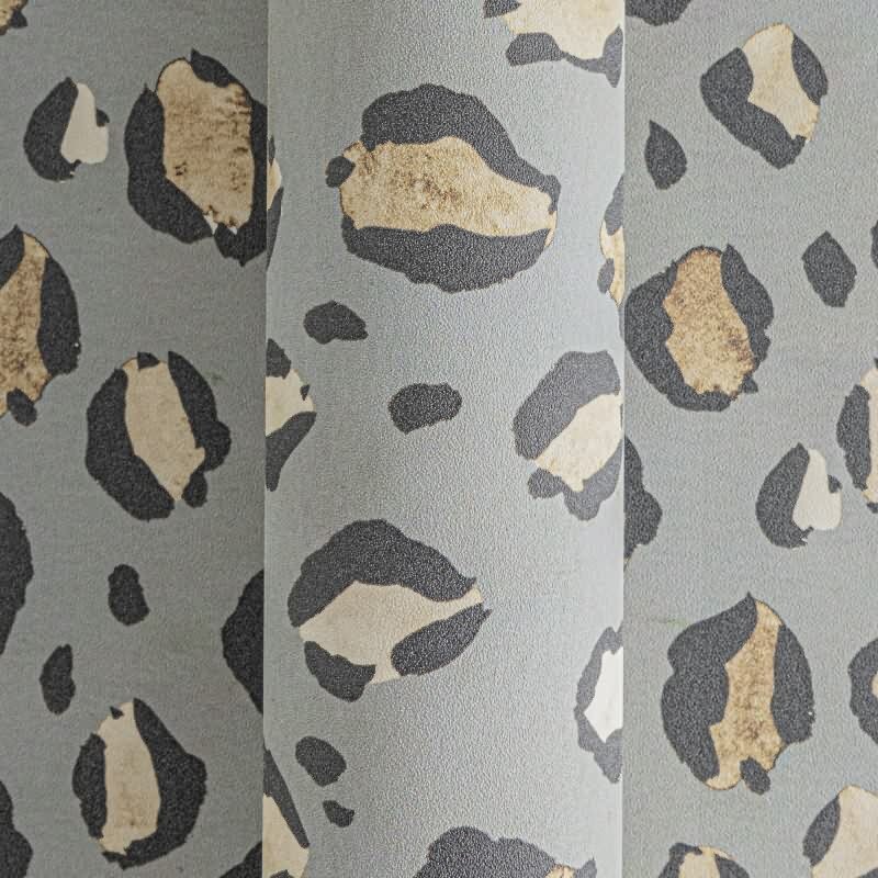 Leopardenmuster-Tapete auf Grau - Urban Wild Look für moderne Räume livingwalls (782162)
