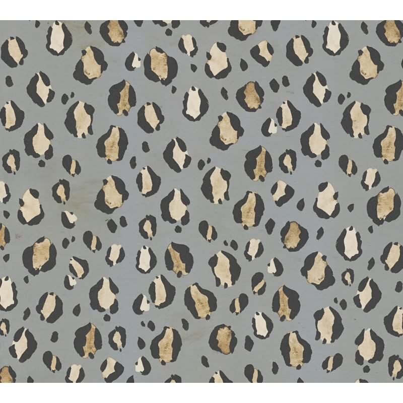 Leopardenmuster-Tapete auf Grau - Urban Wild Look für moderne Räume livingwalls (782162)