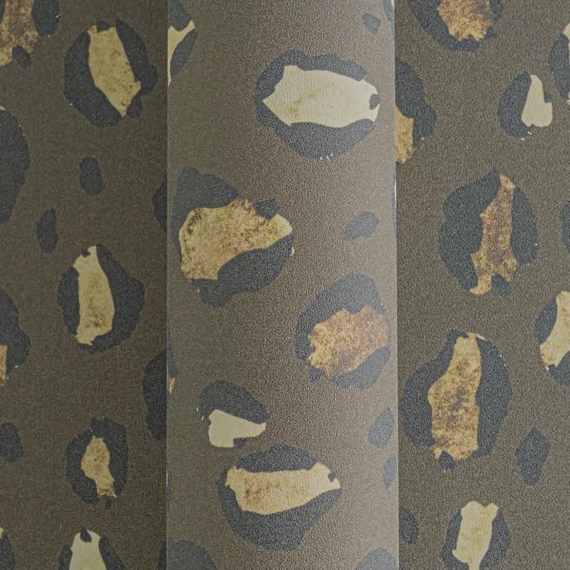 Leopardenmuster-Tapete in Dunkelbraun - Stilvoll & Wild zugleich livingwalls (782163)