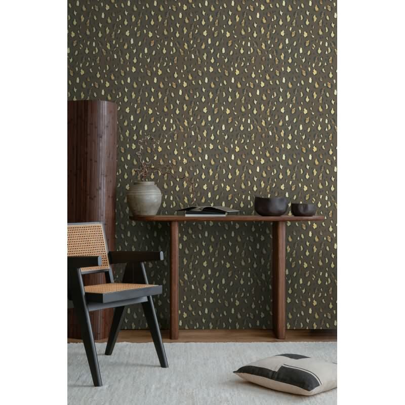 Leopardenmuster-Tapete in Dunkelbraun - Stilvoll & Wild zugleich livingwalls (782163)