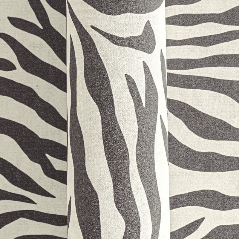 Zebramuster-Tapete in Schwarz-Weiß - Modern & Wild livingwalls (782171)