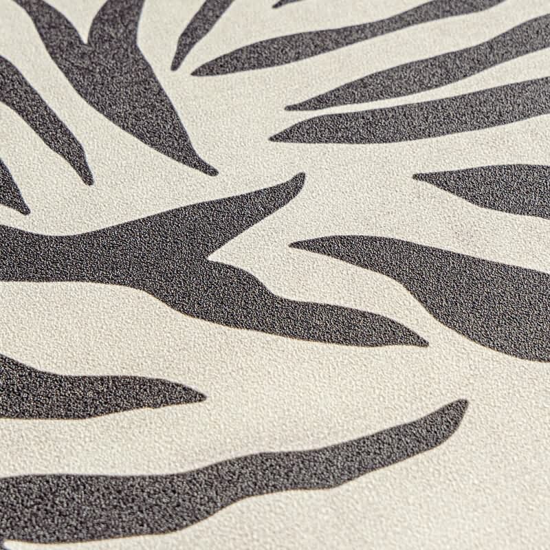 Zebramuster-Tapete in Schwarz-Weiß - Modern & Wild livingwalls (782171)