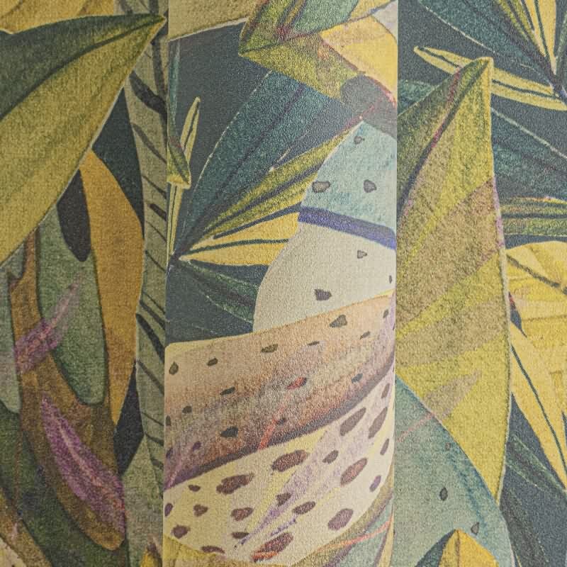 Tropenwald-Tapete mit grafischem Blättermuster livingwalls (782201)