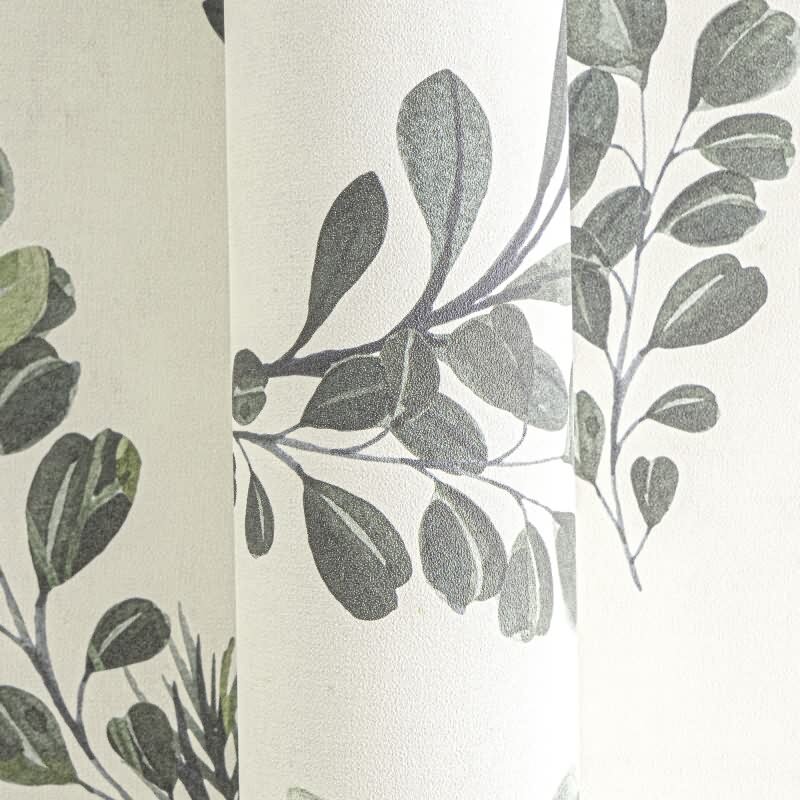 Pflanzen-Tapete Aquarell Stil Hellgrün Creme - Botanische livingwalls Vliestapete modern (782211)