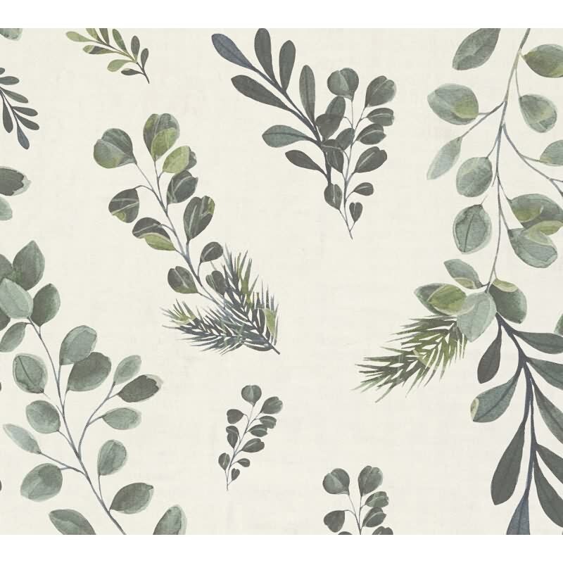 Pflanzen-Tapete Aquarell Stil Hellgrün Creme - Botanische livingwalls Vliestapete modern (782211)