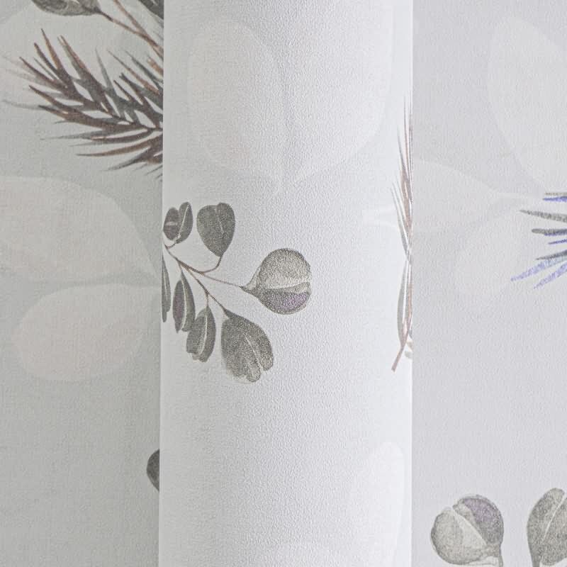 Pflanzen-Tapete Aquarelloptik Grau Rosa - Botanische livingwalls Vliestapete Beere Akzent (782212)