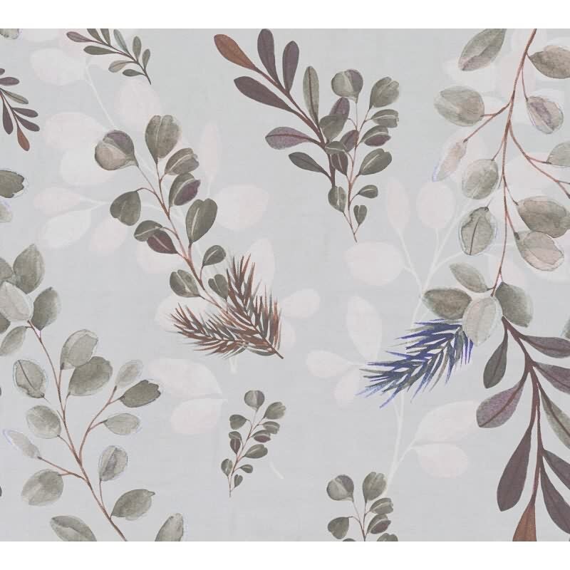 Pflanzen-Tapete Aquarelloptik Grau Rosa - Botanische livingwalls Vliestapete Beere Akzent (782212)