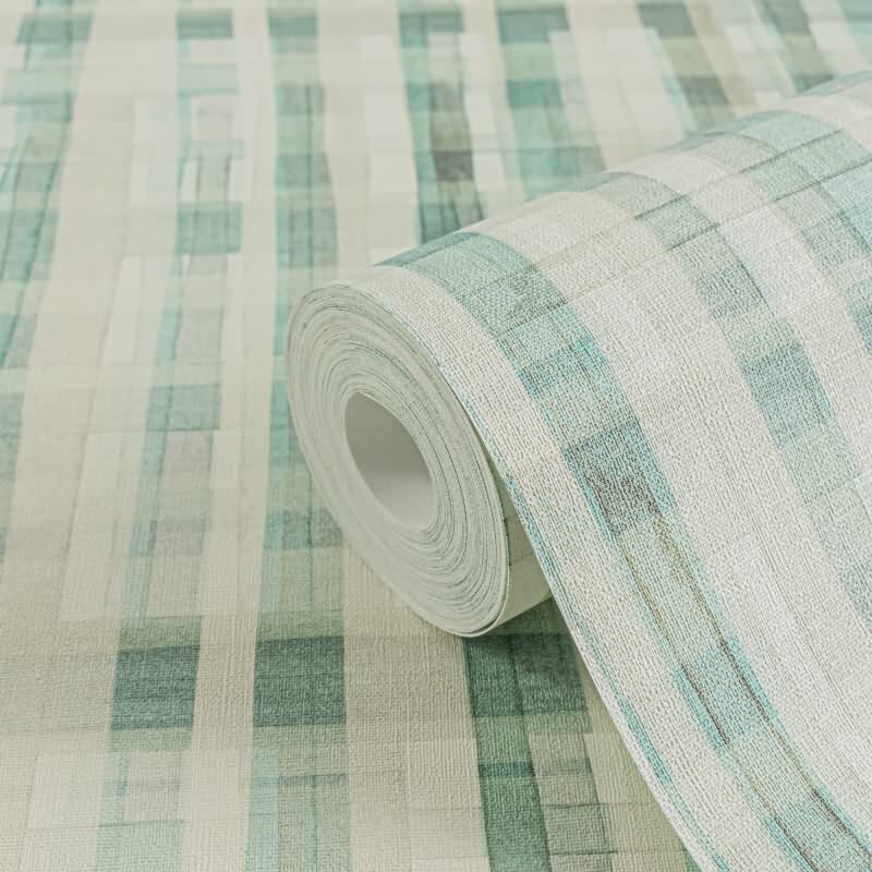 Karo-Tapete Mintgrün Weiß - Helles Karomuster modern - livingwalls Vliestapete luftig & leicht (782243)