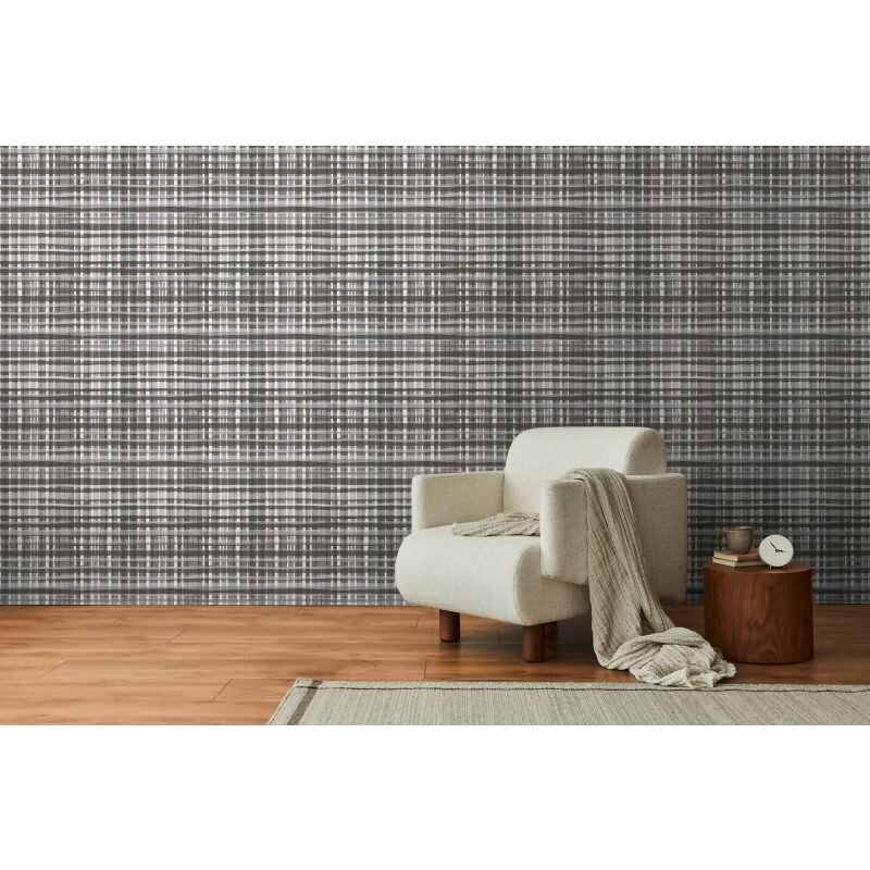 Karo-Tapete Schwarz Grau Weiß - Klassisches Karomuster - livingwalls Vliestapete modern (782244)