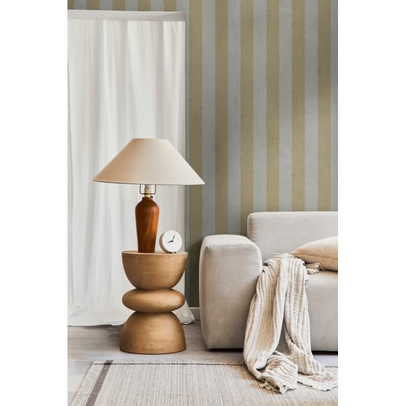 Streifen-Tapete Beige Grau - Klassische Blockstreifen - livingwalls Vliestapete dezent & modern (782262)