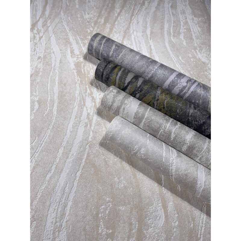 Vliestapete Beton, Wellen Grafisch Modern in Beige Novamur (82493)